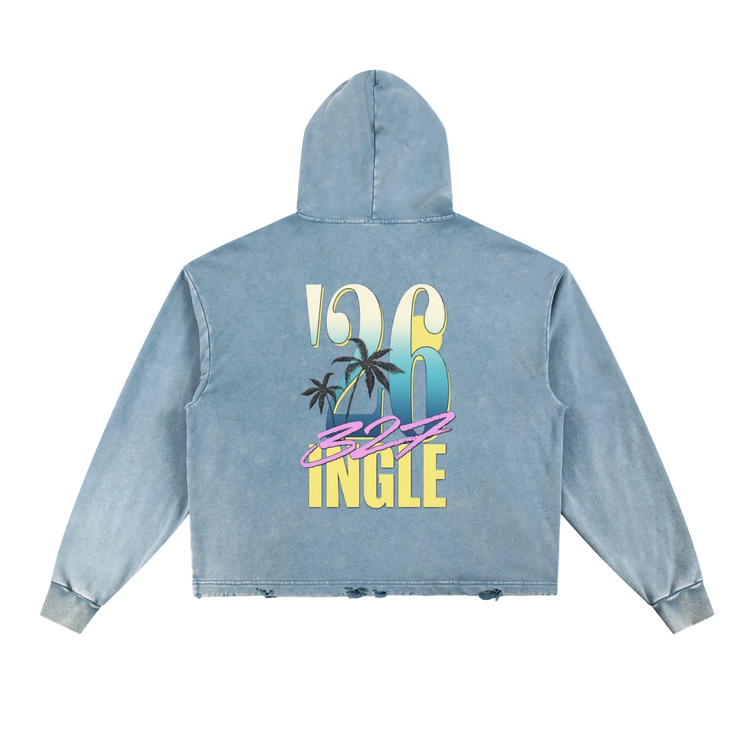 Vintage Washed “INGLE” HOODIE